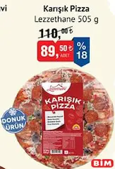 LEZZETHANE KARIŞIK PİZZA 505 G LEZZETHANE KARIŞIK PİZZA 505 G